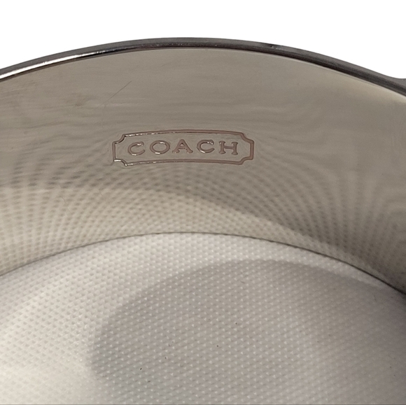 Vintage 2000 Coach  Signature "C" Pink & Silver Bangle - Picture 4 of 6